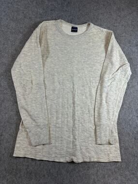 VTG 70s Duofold Shirt Mens Beige Baselayer Thermal Tee Minimalist USA Medium